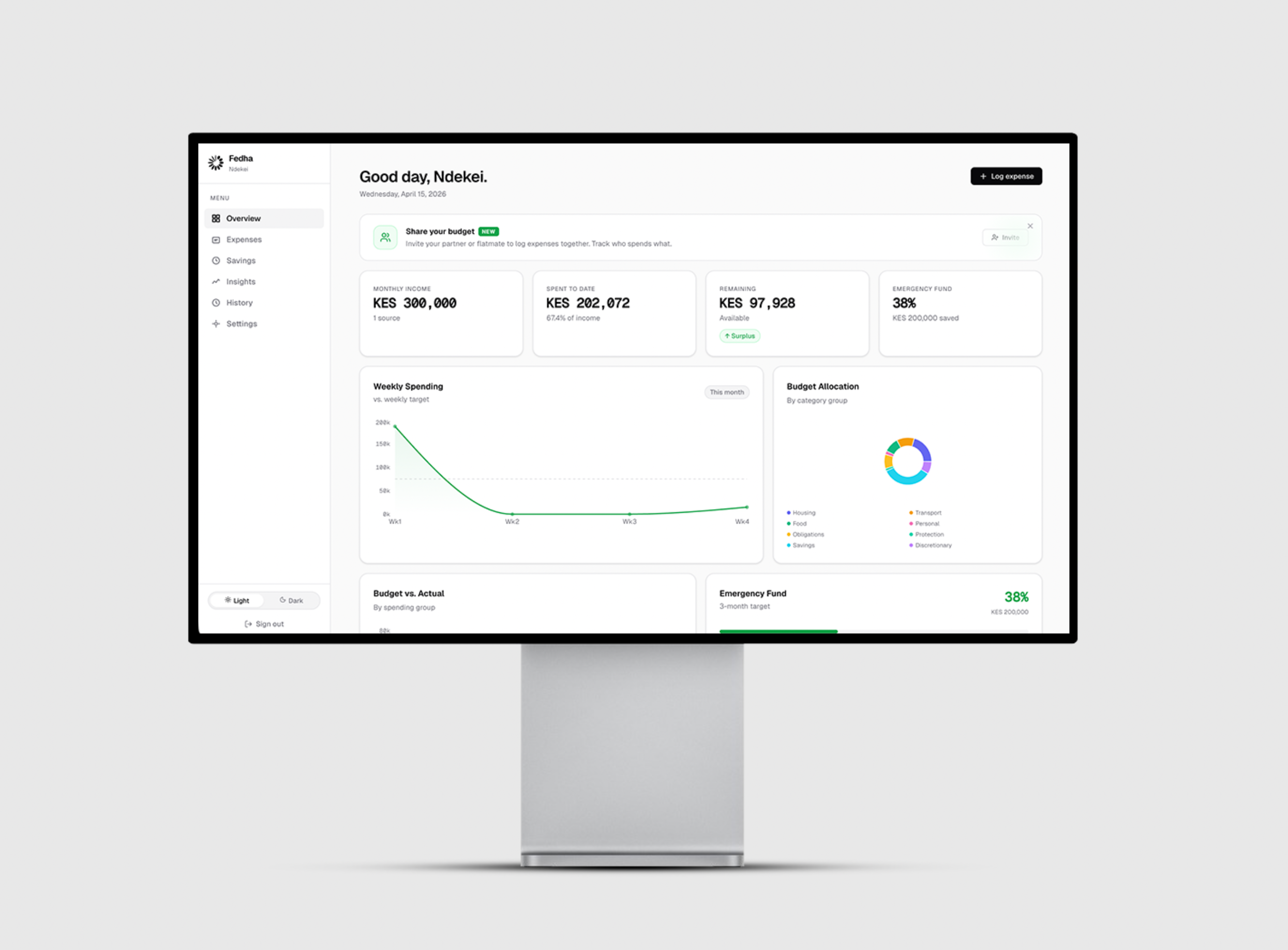 Fedha App - Budgeting Tool