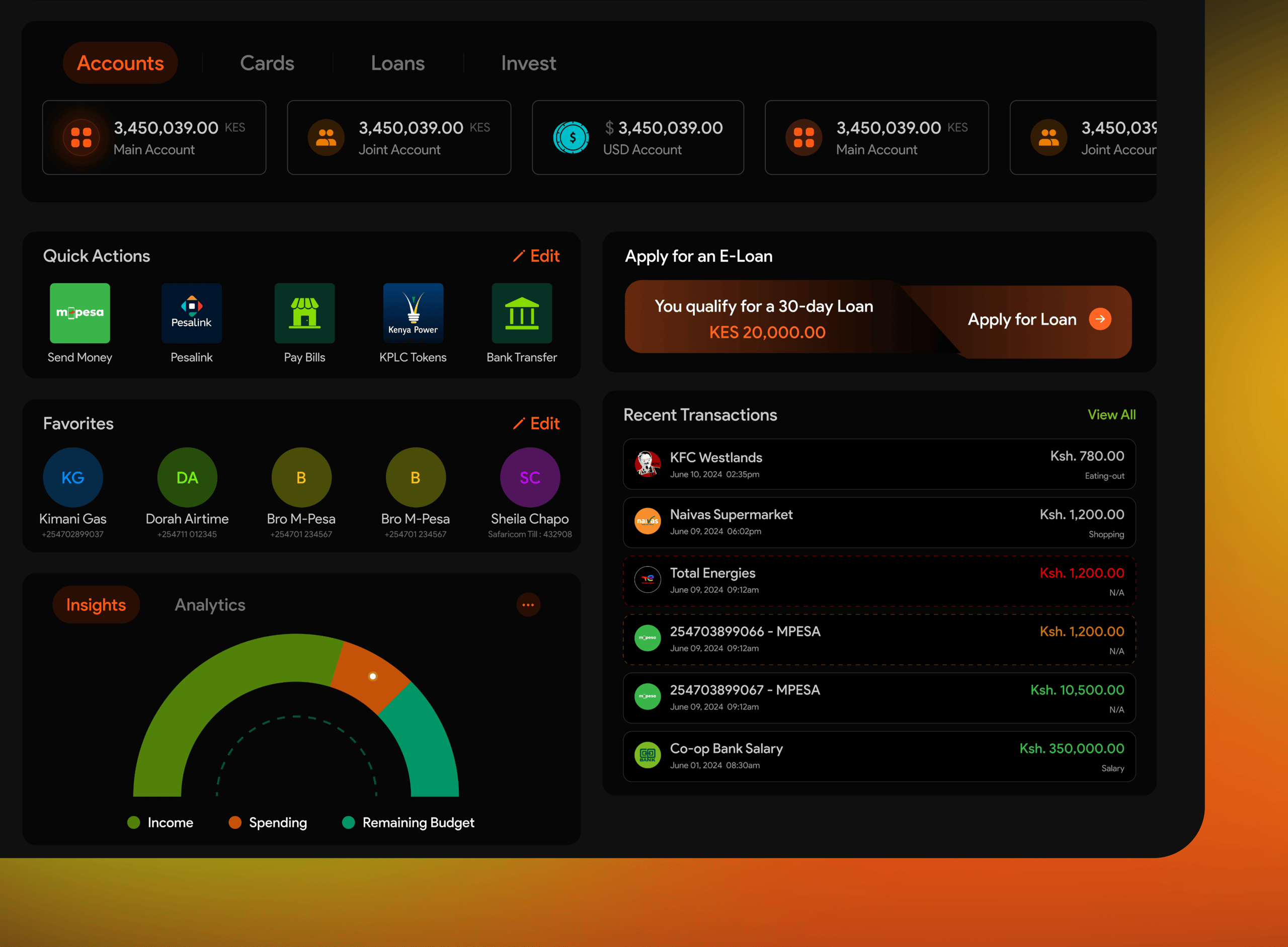 Banking Transfers UI